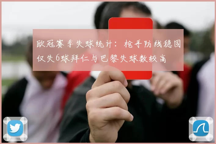 欧冠赛季失球统计：枪手防线稳固仅失6球拜仁与巴黎失球数较高